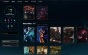 Conta Gold V / 12 skins / 70 champions .
