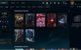 Conta lvl 212, 148 skins, mmr bom e espólios