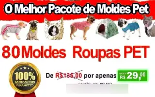 O Melhor Pacote Moldes Moda Pet