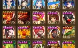 Conta SW MID~LATE game 53 mobs 6* 1 NAT 5 LD