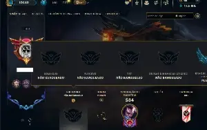 Unranked com TODOS os champs e 129 Skins ( MID / JG / ADC )