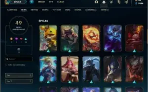 Conta Bronze FULL CHAMPS E SKINS