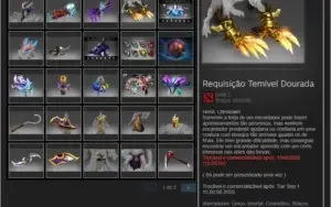 Conta Steam com 38 jogos, level 18 e skins caras no Dota 2