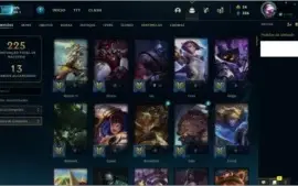 CONTA LEAGUE OF LEGENDS LV 147, COM 142 SKINS
