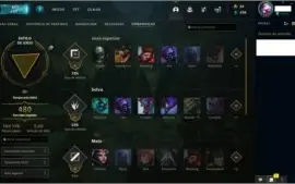 CONTA LEAGUE OF LEGENDS LV 147, COM 142 SKINS