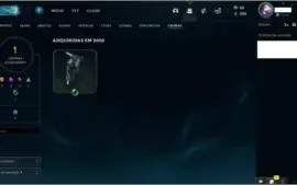 CONTA LEAGUE OF LEGENDS LV 147, COM 142 SKINS