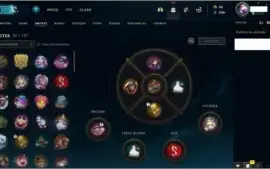 CONTA LEAGUE OF LEGENDS LV 147, COM 142 SKINS