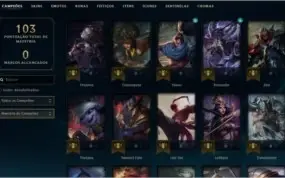 Conta League of Legends - 55 Campeões / 36 Skins / 37000 BE