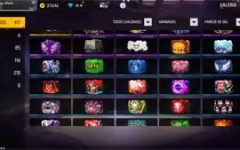 CONTA FREE FIRE FULL GEMADA COM CALÇA ANGELICAL E MUITO MAIS