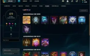 Conta bronze 2 com 13 skins e 39 champs