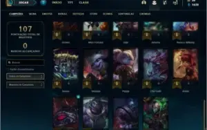 Conta bronze 2 com 13 skins e 39 champs