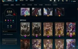 CONTA DE LOL 558 SKINS