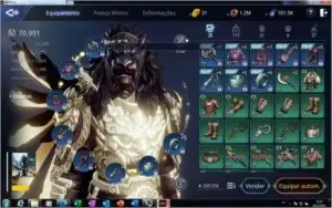 Vendo conta guerreiro lvl 64 70k de poder e com 85 dracos