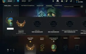 Conta ouro 4 com 22 Champs e 2 Fragmentos de skins