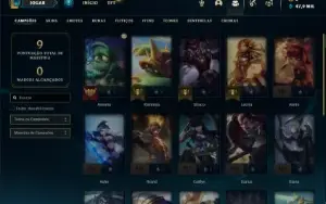 Conta ouro 4 com 22 Champs e 2 Fragmentos de skins