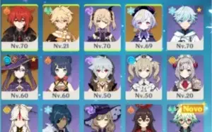 Genshin Impact| AR40 (90%) - Diluc, Mona, Qiqi, +12.
