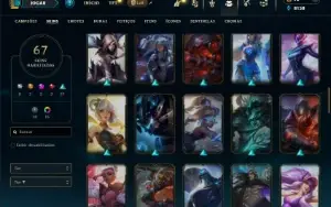 Mestre com 140 Champs e 67 Skins + 372 PDL