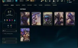 Mestre com 140 Champs e 67 Skins + 372 PDL