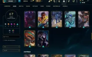 Mestre com 140 Champs e 67 Skins + 372 PDL