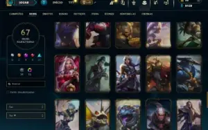 Mestre com 140 Champs e 67 Skins + 372 PDL