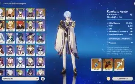 GENSHIN IMPACT - AR51, 11T5⭐Ayato + Bis, Cyno C3 + Bis...