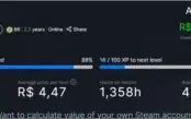 CONTA STEAM NIVEL 4 COM ALGUNS JOGOS