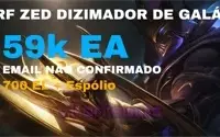 CONTA SMURF UNRANKED COM ZED DIZIMADOR DE GALÁXIAS 59K EA