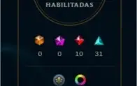 Conta de League of Legends - S8 - Gold V - 154 skins