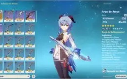 Venti C1 + 5 Personagens 5 Estrelas- América- Genhsin Impact