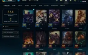 Conta LoL, 312 Skins, ALL Champions (skin rara: Rammus Rei)