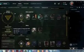 conta league of legends d3 quase todos os champs mmr alto