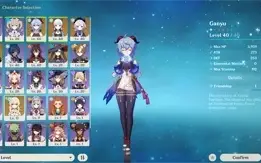 Genshin Impact / AR25 com Ganyu, Ayaka, Diluc, Qiqi, Mona