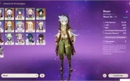 GENSHIM IMPACT - AR38 - QIQI, VENTI E JEAN +ARMA 5*