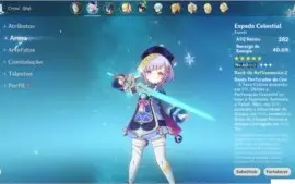 GENSHIM IMPACT - AR38 - QIQI, VENTI E JEAN +ARMA 5*