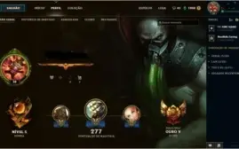 Conta League Of Legends Ouro 5, 97 champ, 82 skins,