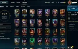 Conta League Of Legends Ouro 5, 97 champ, 82 skins,