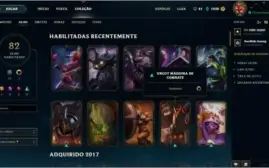Conta League Of Legends Ouro 5, 97 champ, 82 skins,