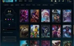 conta League of legends antiga com muitas skins e campeões