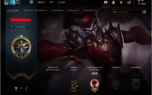 conta League of legends antiga com muitas skins e campeões
