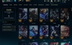 Ouro 2 com 115 Champs e 26 Skins +1380 RP