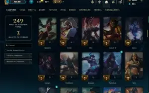 Ouro 2 com 115 Champs e 26 Skins +1380 RP