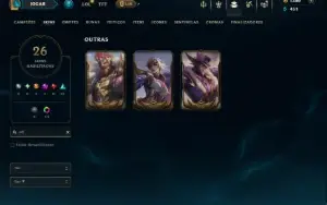 Ouro 2 com 115 Champs e 26 Skins +1380 RP
