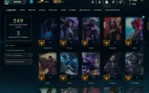 Ouro 2 com 115 Champs e 26 Skins +1380 RP