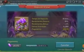 Conta lords mobile, castelo lv 24 (ainda em construção) T3