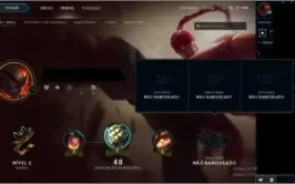 Conta Unranked de League Of Legends