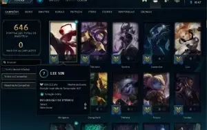 Conta LoL 330 Skins, 541 ícones e Todos os Champions