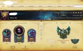 LOL PLATINA V- PREÇO NEGOCIÁVEL- INFORMAÇÕES NA DESCRIÇÃO