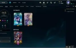 Conta lol platina e valorant diamante muitas skins