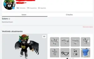 Conta Roblox | Varias roupas e chapeus | Barato