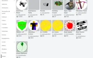 Conta Roblox | Varias roupas e chapeus | Barato